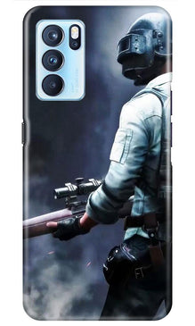 Pubg Mobile Back Case for Oppo Reno6 5G  (Design - 179)