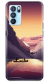 Mountains Boat Case for Oppo Reno6 5G (Design - 181)