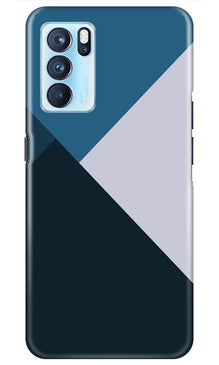 Blue Shades Mobile Back Case for Oppo Reno6 5G (Design - 188)