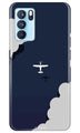 Clouds Plane Case for Oppo Reno6 5G (Design - 196)