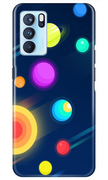 Solar Planet Mobile Back Case for Oppo Reno6 5G (Design - 197)