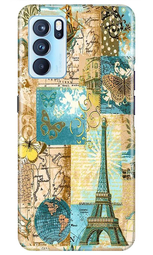Travel Eiffel Tower Case for Oppo Reno6 Pro 5G (Design No. 206)