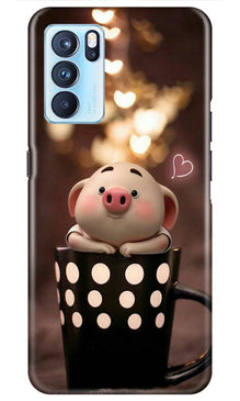 Cute Bunny Mobile Back Case for Oppo Reno6 Pro 5G (Design - 213)