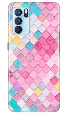 Pink Pattern Mobile Back Case for Oppo Reno6 Pro 5G (Design - 215)