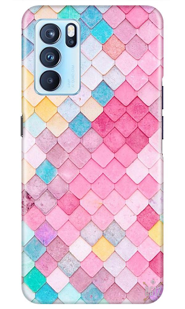 Pink Pattern Case for Oppo Reno6 5G (Design No. 215)