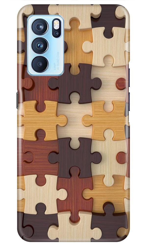 Puzzle Pattern Case for Oppo Reno6 Pro 5G (Design No. 217)