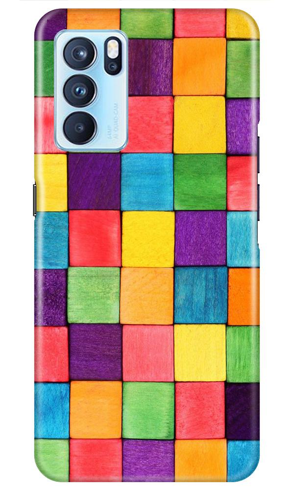 Colorful Square Case for Oppo Reno6 5G (Design No. 218)