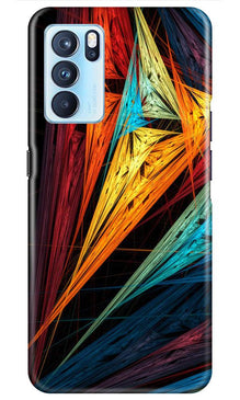 Modern Art Mobile Back Case for Oppo Reno6 5G (Design - 229)