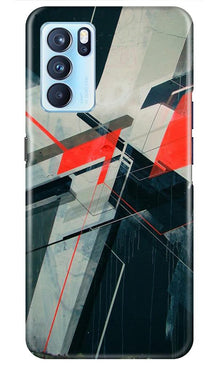 Modern Art Mobile Back Case for Oppo Reno6 5G (Design - 231)