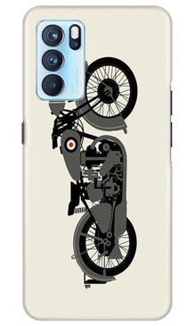 MotorCycle Mobile Back Case for Oppo Reno6 Pro 5G (Design - 259)