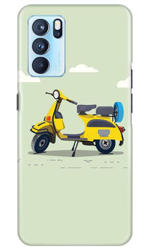 Vintage Scooter Mobile Back Case for Oppo Reno6 Pro 5G (Design - 260)
