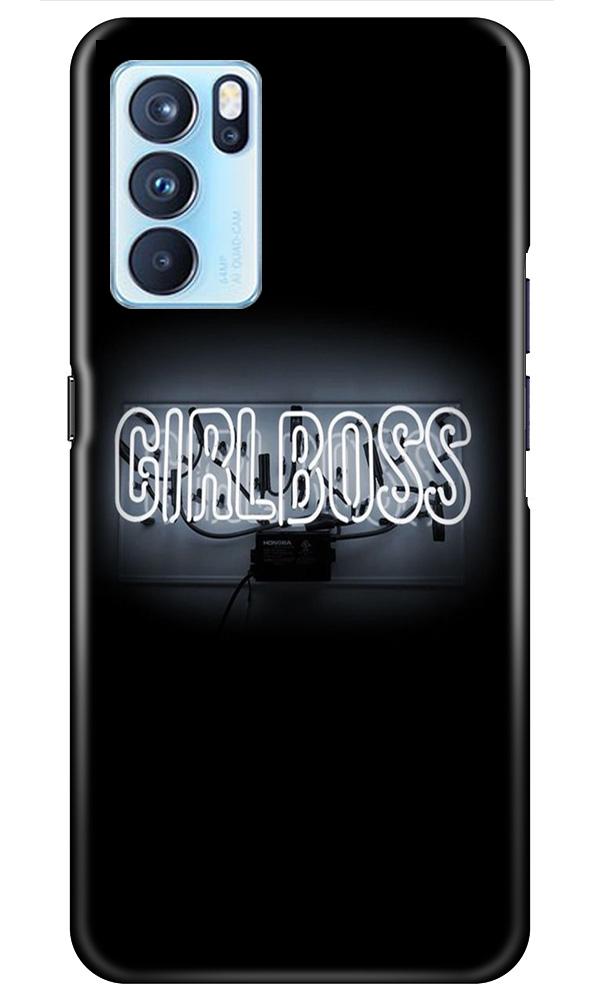 Girl Boss Black Case for Oppo Reno6 5G (Design No. 268)