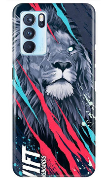 Lion Mobile Back Case for Oppo Reno6 5G (Design - 278)