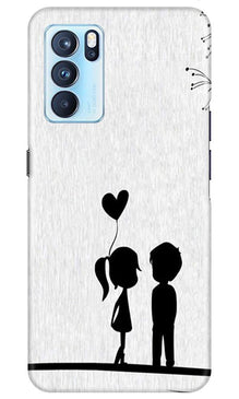 Cute Kid Couple Mobile Back Case for Oppo Reno6 5G (Design - 283)