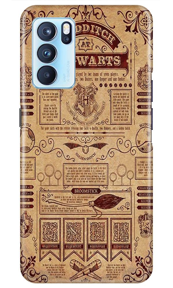 Hogwarts Mobile Back Case for Oppo Reno6 Pro 5G (Design - 304)