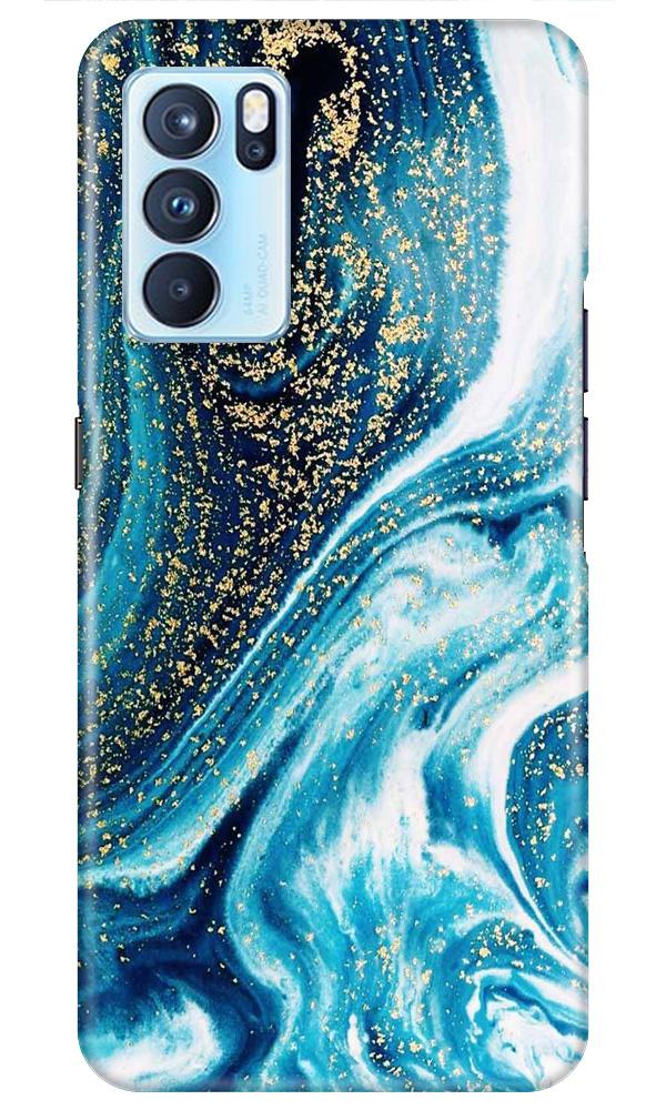 Marble Texture Mobile Back Case for Oppo Reno6 5G (Design - 308)