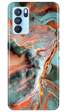 Marble Texture Mobile Back Case for Oppo Reno6 Pro 5G (Design - 309)