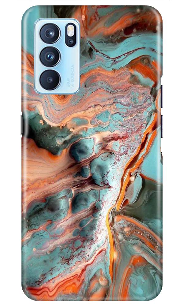 Marble Texture Mobile Back Case for Oppo Reno6 5G (Design - 309)