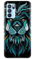 Lion Mobile Back Case for Oppo Reno6 Pro 5G (Design - 314)