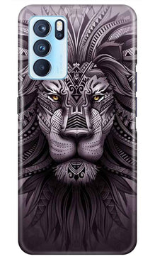 Lion Mobile Back Case for Oppo Reno6 5G (Design - 315)