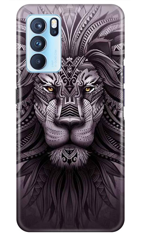 Lion Mobile Back Case for Oppo Reno6 Pro 5G (Design - 315)
