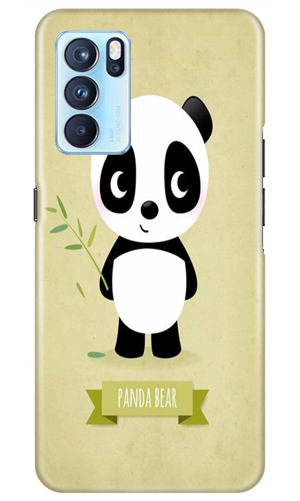 Panda Bear Mobile Back Case for Oppo Reno6 5G (Design - 317)