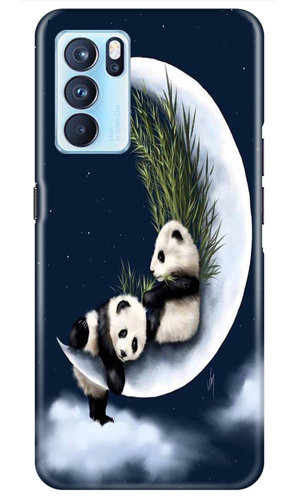 Panda Moon Mobile Back Case for Oppo Reno6 Pro 5G (Design - 318)