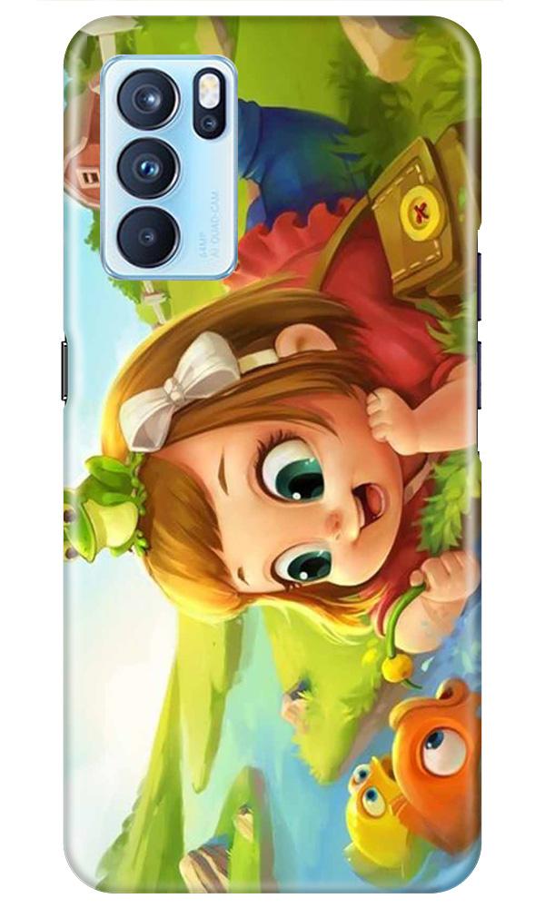 Baby Girl Mobile Back Case for Oppo Reno6 5G (Design - 339)