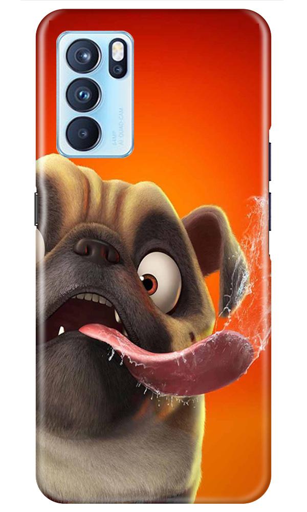 Dog Mobile Back Case for Oppo Reno6 5G (Design - 343)