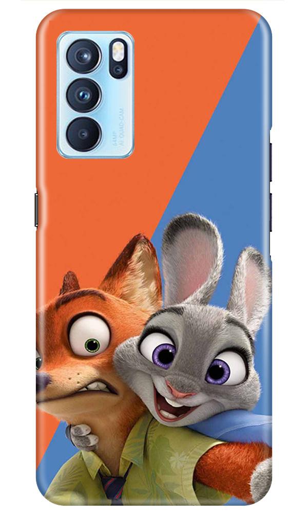 Cartoon Mobile Back Case for Oppo Reno6 5G (Design - 346)