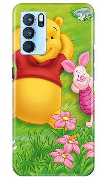 Winnie The Pooh Mobile Back Case for Oppo Reno6 5G (Design - 348)