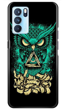 Owl Mobile Back Case for Oppo Reno6 5G (Design - 358)