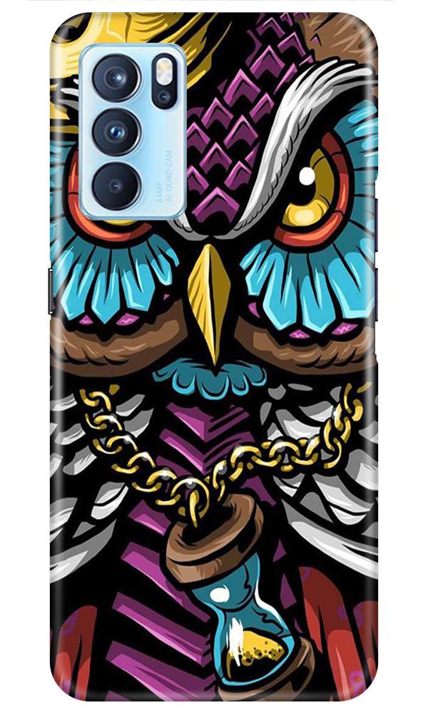 Owl Mobile Back Case for Oppo Reno6 5G (Design - 359)