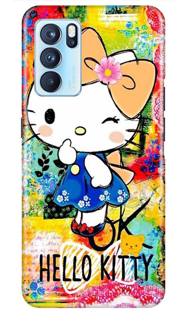 Hello Kitty Mobile Back Case for Oppo Reno6 5G (Design - 362)