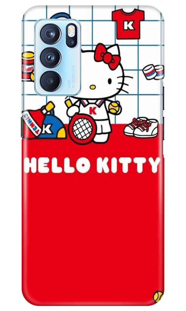 Hello Kitty Mobile Back Case for Oppo Reno6 5G (Design - 363)