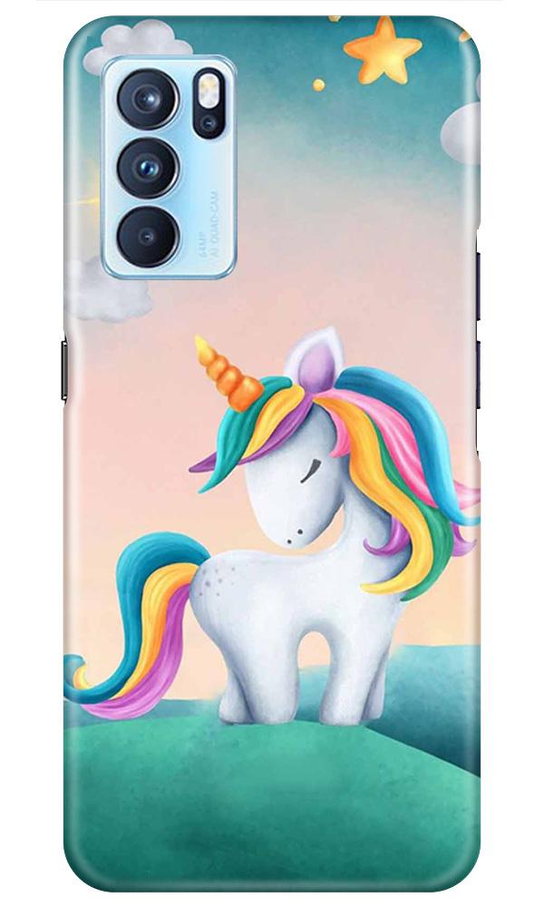 Unicorn Mobile Back Case for Oppo Reno6 5G (Design - 366)