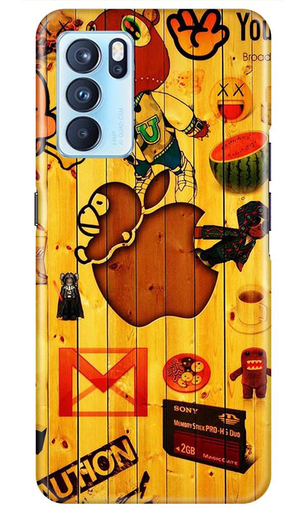 Wooden Texture Mobile Back Case for Oppo Reno6 5G (Design - 367)