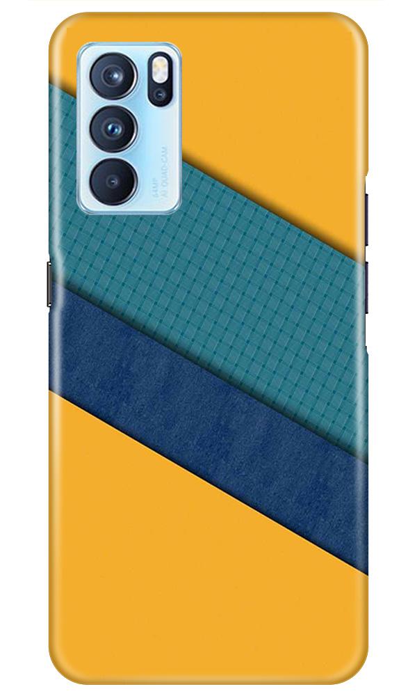 Diagonal Pattern Mobile Back Case for Oppo Reno6 5G (Design - 370)