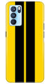 Black Yellow Pattern Mobile Back Case for Oppo Reno6 Pro 5G (Design - 377)