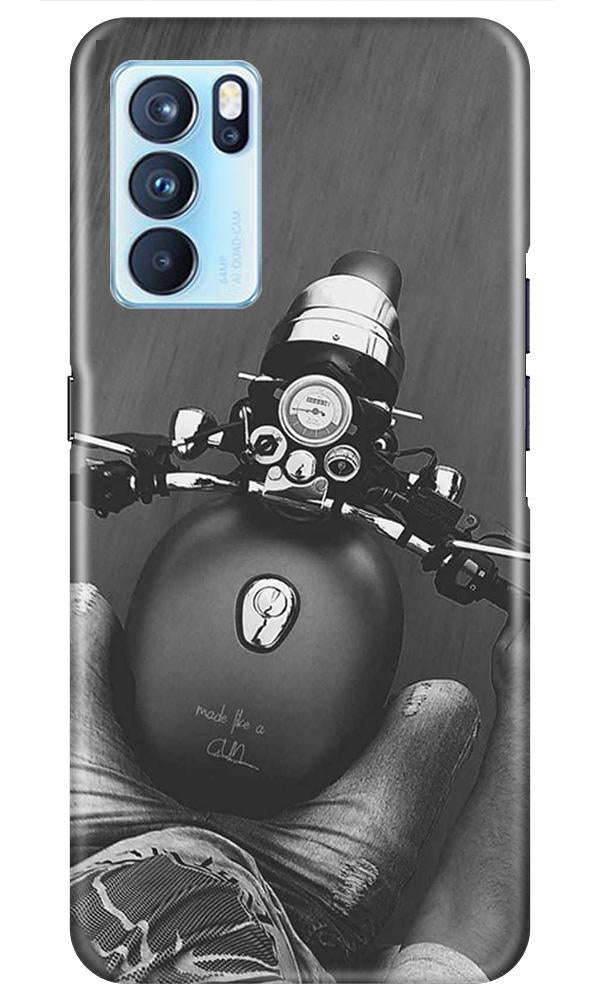 Royal Enfield Mobile Back Case for Oppo Reno6 Pro 5G (Design - 382)