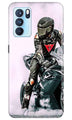 Biker Mobile Back Case for Oppo Reno6 5G (Design - 383)