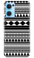 Black white Pattern Case for Oppo Reno7 5G