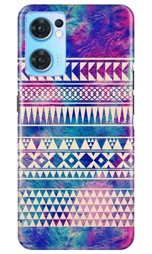 Modern Art Mobile Back Case for Oppo Reno7 5G (Design - 8)