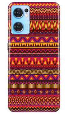 Zigzag line pattern2 Mobile Back Case for Oppo Reno7 5G (Design - 10)