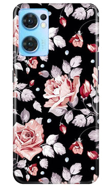 Pink rose Mobile Back Case for Oppo Reno7 5G (Design - 12)