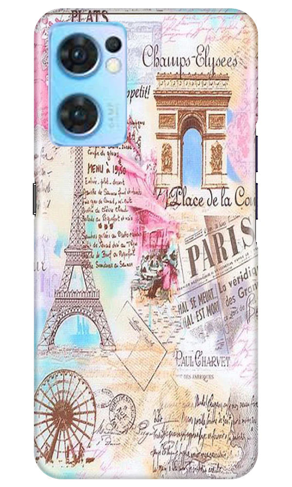 Paris Eiftel Tower Case for Oppo Reno7 5G