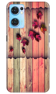 Wooden look2 Mobile Back Case for Oppo Reno7 5G (Design - 56)