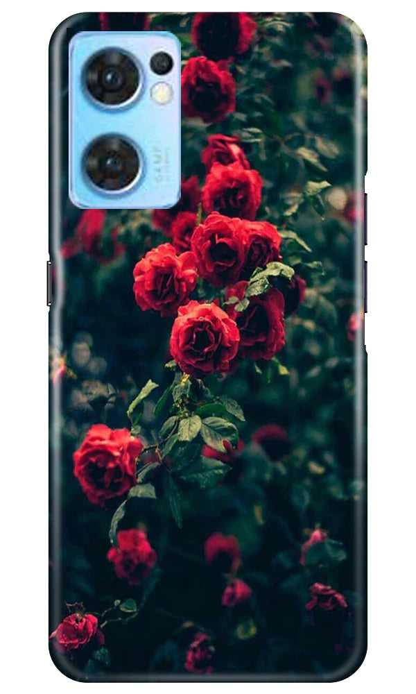 Red Rose Case for Oppo Reno7 5G
