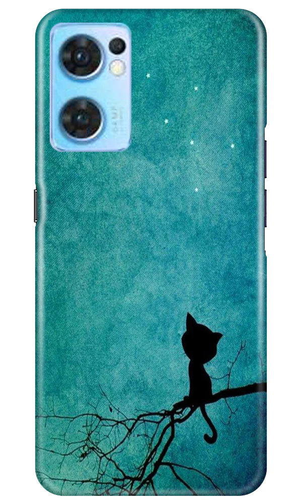 Moon cat Case for Oppo Reno7 5G