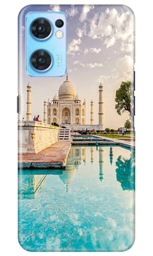 Tajmahal Mobile Back Case for Oppo Reno7 5G (Design - 96)